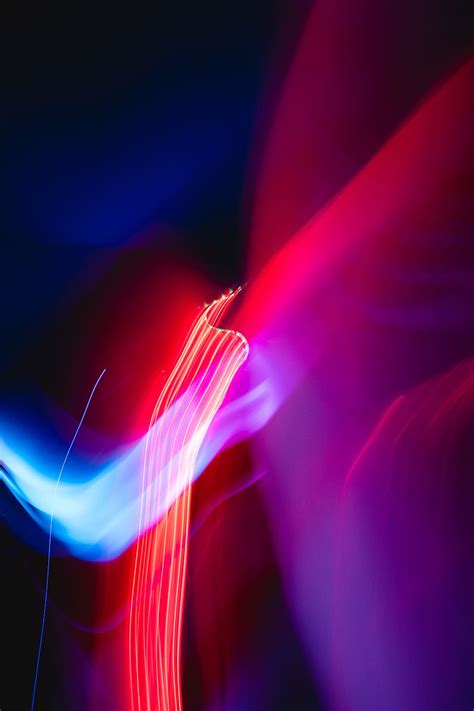 Hd Wallpaper Turned On Red And Blue Lights Illuminated Abstract
