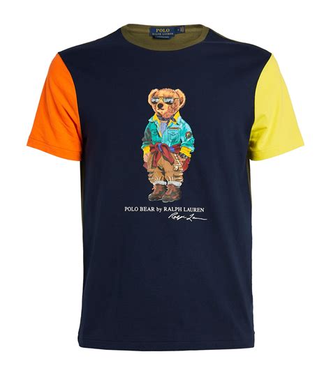 Polo Ralph Lauren Colour Block Voyage Bear T Shirt Harrods US