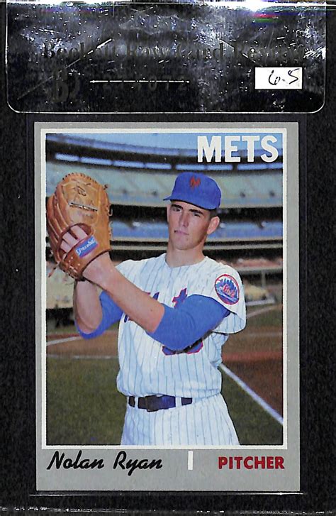 He occupies both the #1 spot and is #6 in the record breaker subset, which holds more value. Lot Detail - 1970 Topps Nolan Ryan Baseball Card - BVG 6.5
