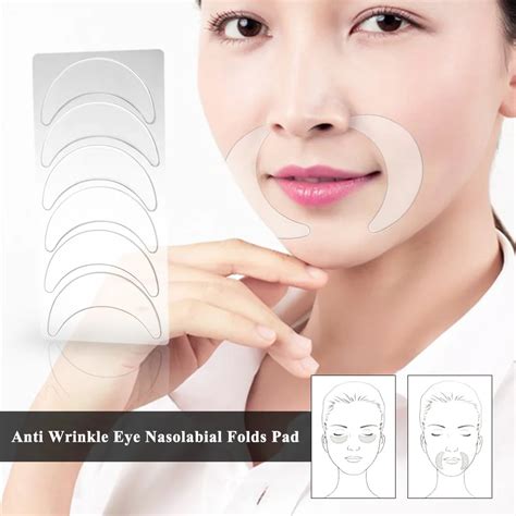 Anti Wrinkle Facial Pad Set Reusable Medical Grade Silicone Nasolabial