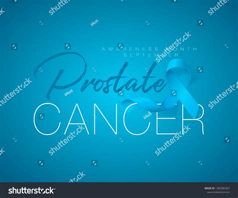Prostate Cancer Awareness Calligraphy Poster Design Stock Vector Royalty Free