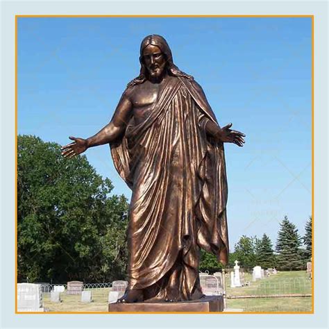 Large Outdoor Cemetery Decoration Sculpture Bronze Religious Jesus