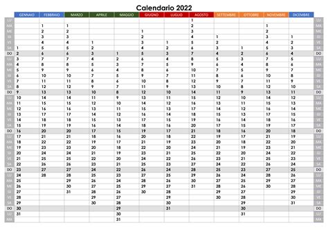 Calendario Excel Modificabile Gratis Image To U