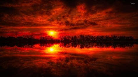 Red Sunset Wallpapers Top Free Red Sunset Backgrounds Wallpaperaccess