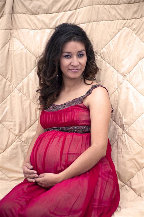 Color Portrait Young Pregnant Spanish Woman Ii Photograph By Sally Rockefeller