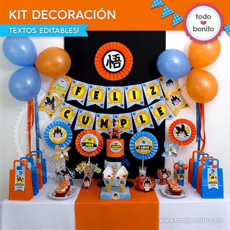 An Orange And Blue Birthday Party With Decorations