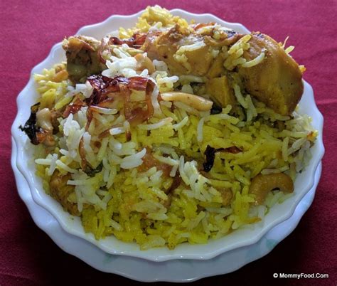 Chicken Biryani Step By Step Recipe In Pictures Mommyfoodcom