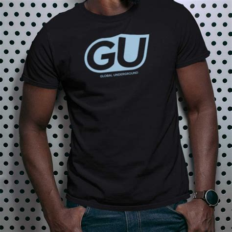 Gu Pale Blue Logo Tee Global Underground