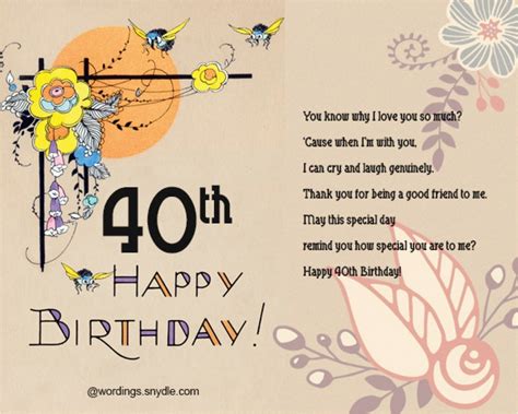 40th Birthday Card Messages Funny Birthdaybuzz