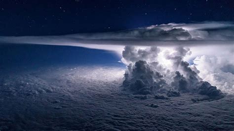 A Pilot Captured This Spectacular View Of Thunderstorm From Above The