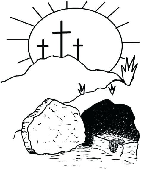 Resurrection Sunday Coloring Pages At Free Printable