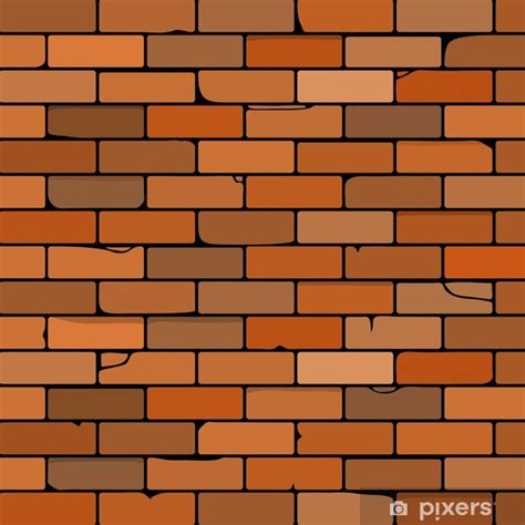 Poster Brick Wall Vector Illustration Pixershk