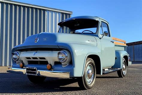 Pick Of The Day 1954 Ford F100 Barn Found Baby Blue Pickup