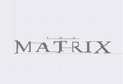 The Matrix Logo By Toxicmaxi Download Free Stl Model