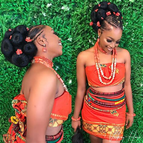 Were Queening With This Igbo Bridal Beauty Inspiration Igbo Traditional Wedding Nigerian