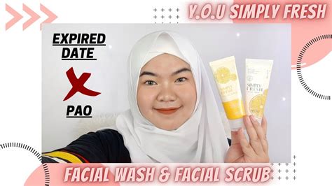 face wash dan face scrub termurah cuma 18ribu y o u simply fresh facial scrub and facial wash