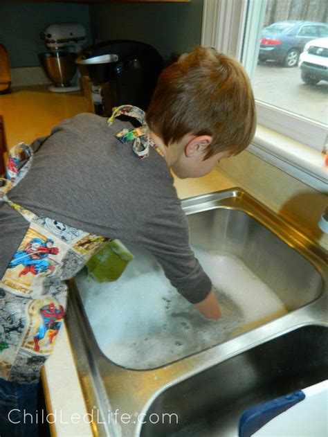 Montessori Washing Dishes Child Led Life Montessori Lessons