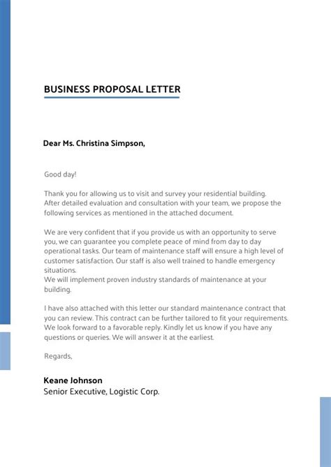 Customizable Business Proposal Letter Template Flipsnack