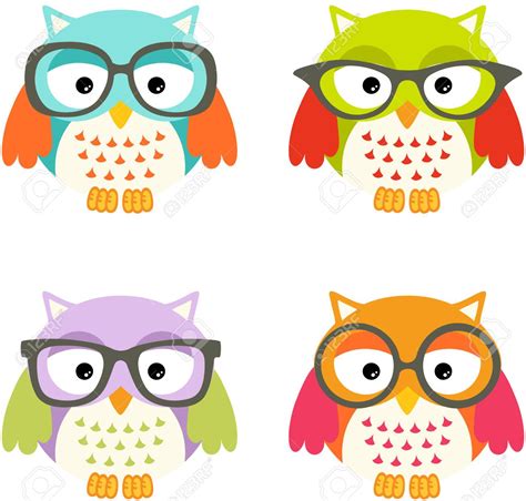 Lovely Owls With Glasses Owl Art How Handcraft