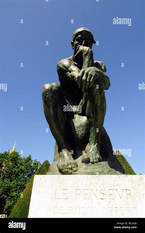 Le Penseur The Thinker Is Auguste Rodins Masterwork Sculpture On