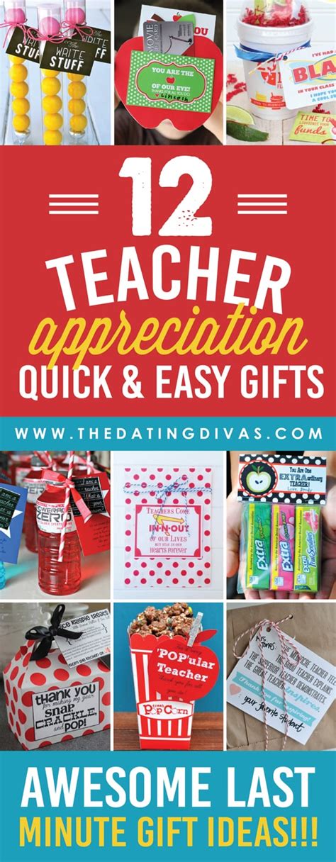 Quick And Easy Teacher Appreciation Ts And Ideas The Dating Divas