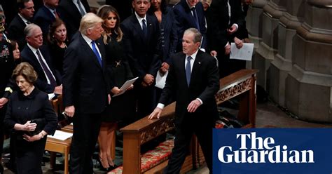 Trumps Obamas And Clintons Attend Funeral Of George Hw Bush In