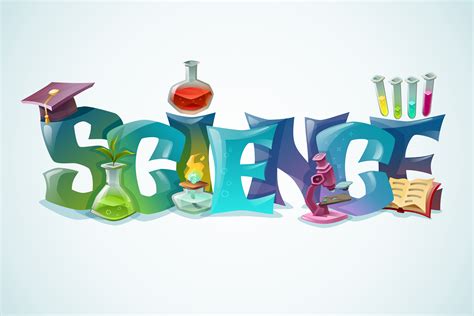 Science Poster With Decorative Inscription 476989 Vector Art At Vecteezy