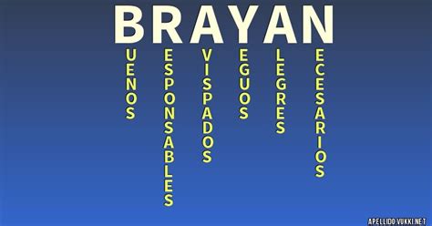 Significado Del Apellido Brayan Significados De Los Apellidos