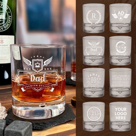 Personalised Fathers Scotch Whisky Glass For Dad By Crate Drop