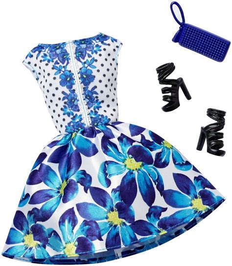 New 2016 Barbie Complete Look Fashion Pack Blue Floral Dress