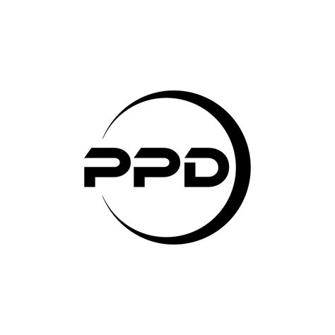 Ppd Letter Logo Design In Illustration Vector Logo Calligraphy