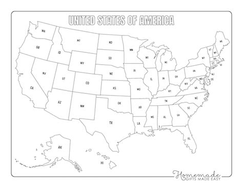 Blank Map Of The United States Blank USA Map PDF OFF
