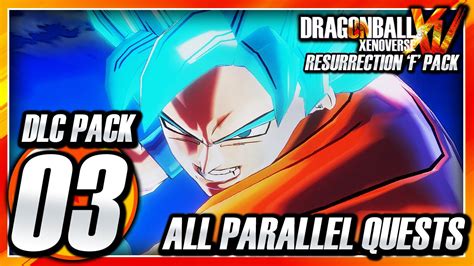 Dragon Ball Xenoverse Ps3 Dlc Pack 3 All Parallel Quests