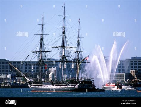 Uss Constitution Boston Harbor Stock Photo Alamy