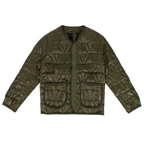 Vlone Vlone Green Quilted Jacket L Grailed