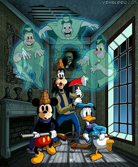 Mickey Goofy And Donald As Ghost Hunters Disney Magic Disney
