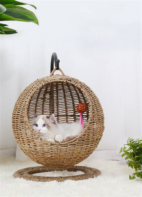 Handmade Cat Bed Creative Cat Hammock Fine Cat Nest Basket Cat Bed