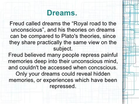 Dreams In The Work By Sigmund Freud