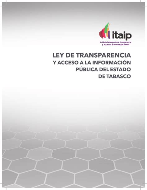 Ley De Transparencia Y Acceso A La Informaci N P Blica Del
