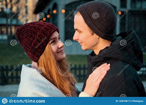 Close Up Of Sensual Young Couple In Love Enjoying Romantic Moment