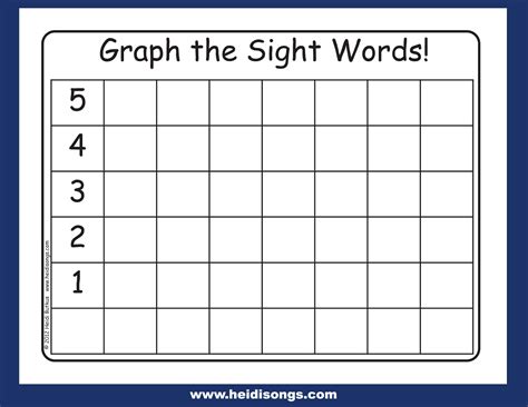 Sight Word Graphing Printable Free