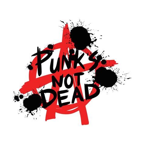 Punks Not Dead Doodle Illustration For Sticker Tattoo Poster Tshirt