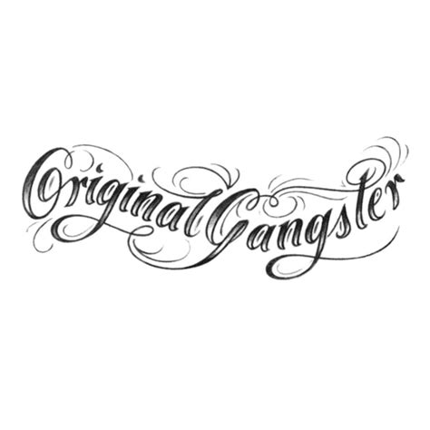 Original Gangsta Font Alphabet Freebies Fonts
