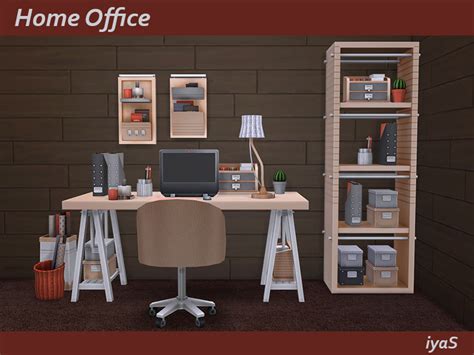 Soloriya Home Office Sims 4