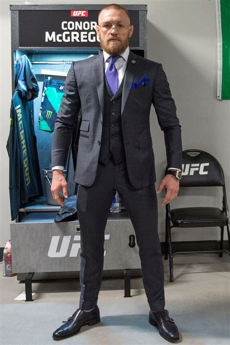 Conor Mcgregor S Boldest Loudest And Most Badass Fits Conor Mcgregor Suit Mcgregor Suits
