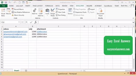Is it possible to send attachments from commandline (script) as well? send emails with an attachment from Excel list - YouTube