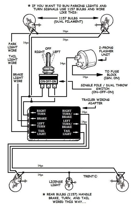 Which color wire for left right turn signals, tail light, brake light etc. Stock tail/stop lights for turn signals - Page 2