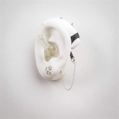 Unicorn Hearing Aid Jewelry Deafmetal® Hearing Jewelry