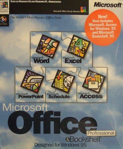 Microsoft Office 95 Professional And Microsoft Bookshelf 95 Uk