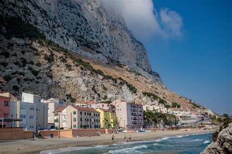 Catalan Bay East Side Of Gibraltar Editorial Stock Image Image Of